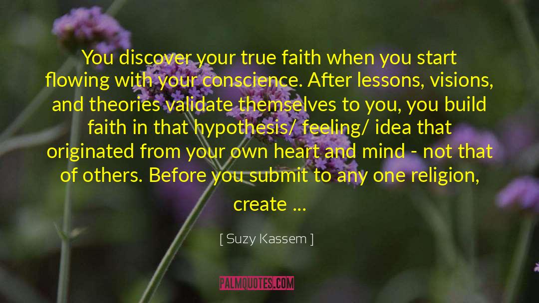 Suzy Kassem Quotes: You discover your true faith