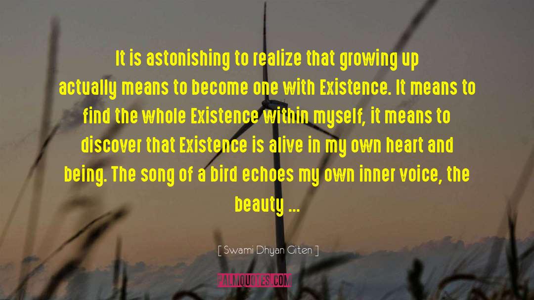 Swami Dhyan Giten Quotes: It is astonishing to realize