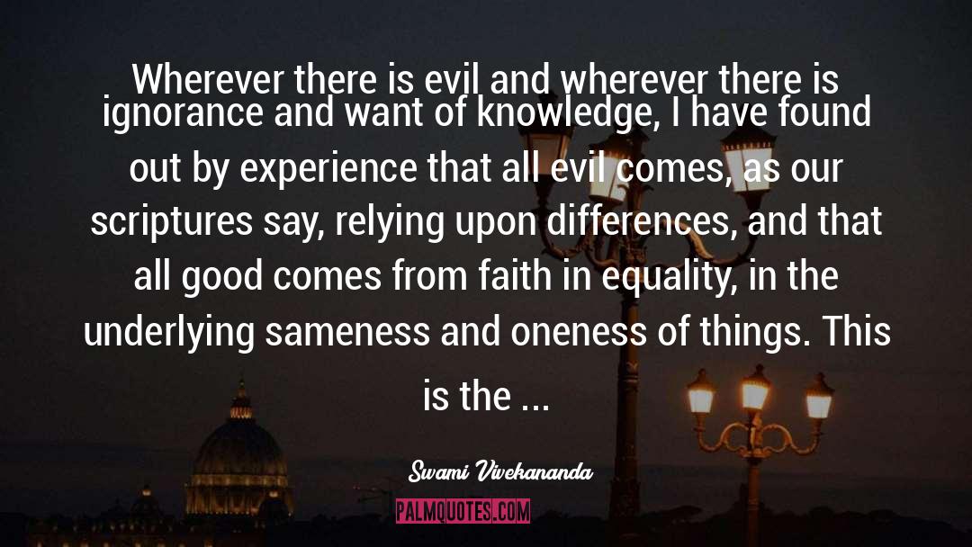 Swami Vivekananda Quotes: Wherever there is evil and
