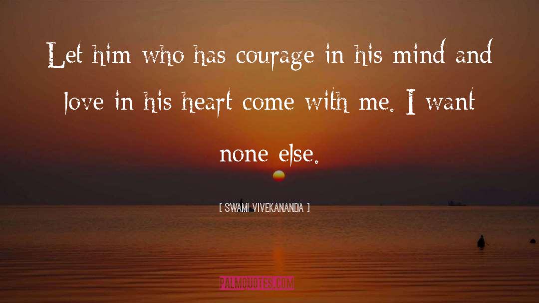 Swami Vivekananda Quotes: Let him who has courage