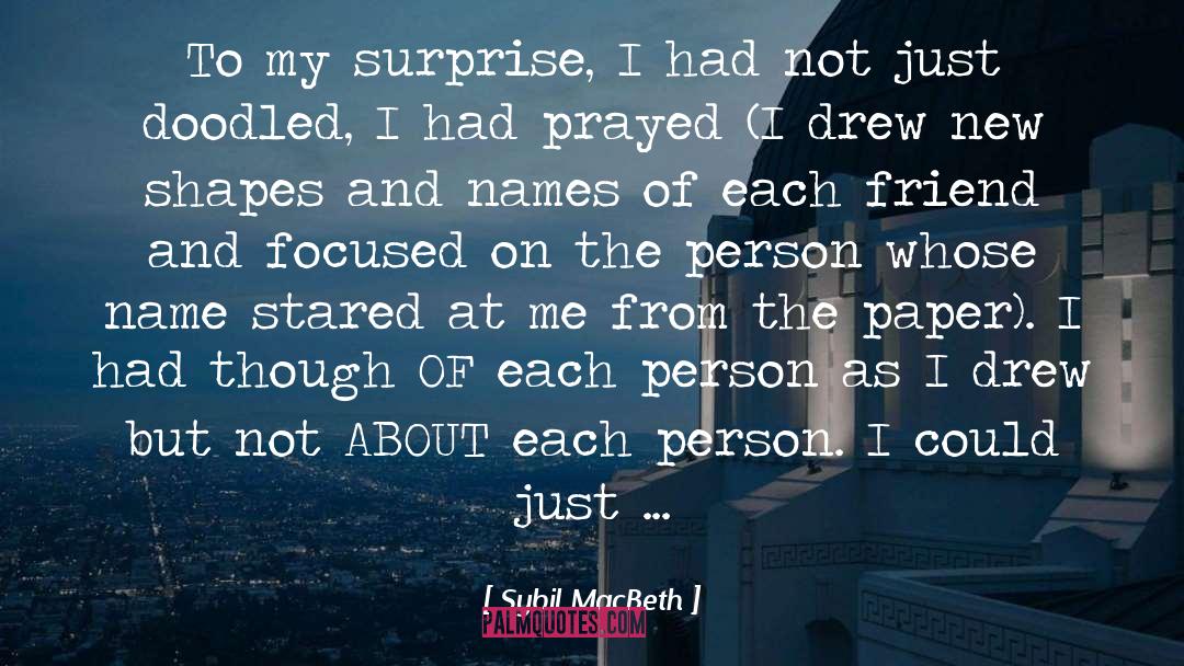 Sybil MacBeth Quotes: To my surprise, I had