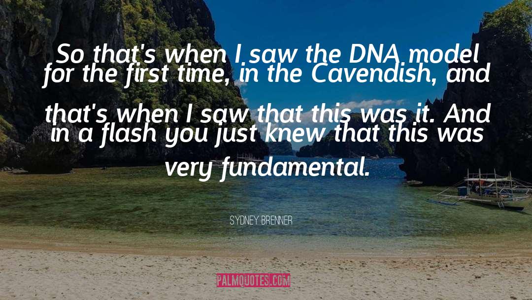 Sydney Brenner Quotes: So that's when I saw