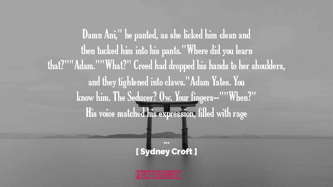 Sydney Croft Quotes: Damn Ani,