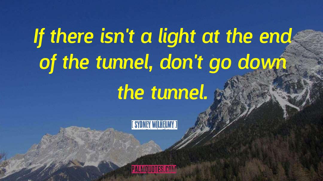 Sydney Wilhelmy Quotes: If there isn't a light