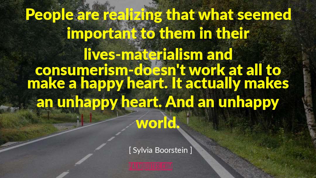 Sylvia Boorstein Quotes: People are realizing that what