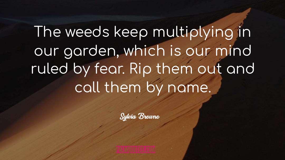 Sylvia Browne Quotes: The weeds keep multiplying in