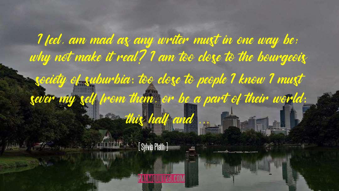 Sylvia Plath Quotes: I feel, am mad as