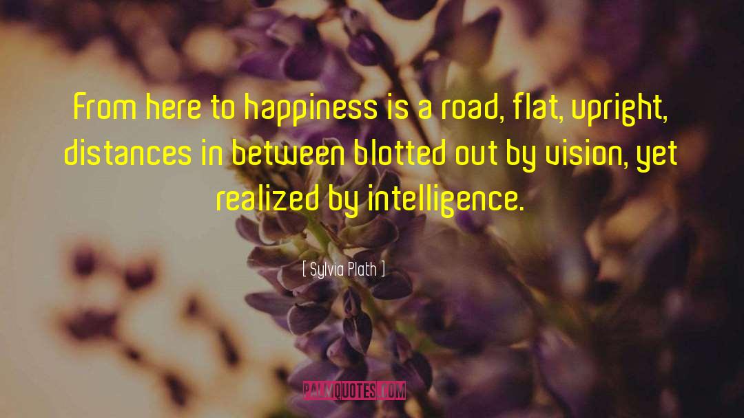 Sylvia Plath Quotes: From here to happiness is
