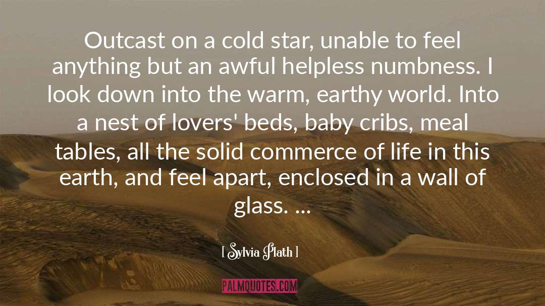 Sylvia Plath Quotes: Outcast on a cold star,