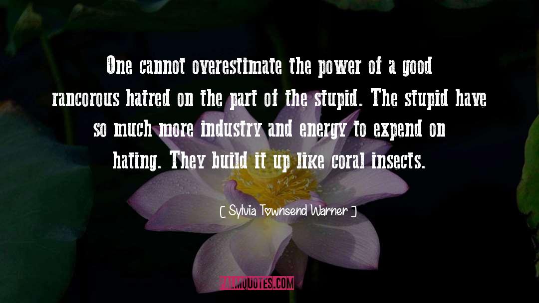 Sylvia Townsend Warner Quotes: One cannot overestimate the power