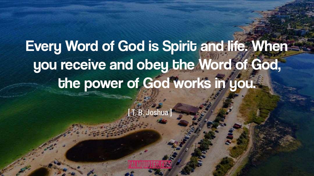 T. B. Joshua Quotes: Every Word of God is