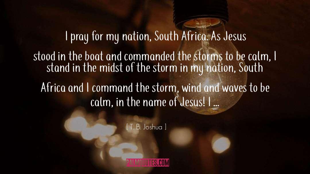 T. B. Joshua Quotes: I pray for my nation,