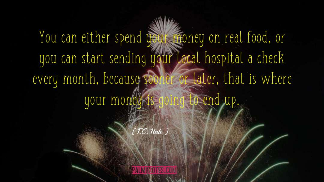 T.C. Hale Quotes: You can either spend your