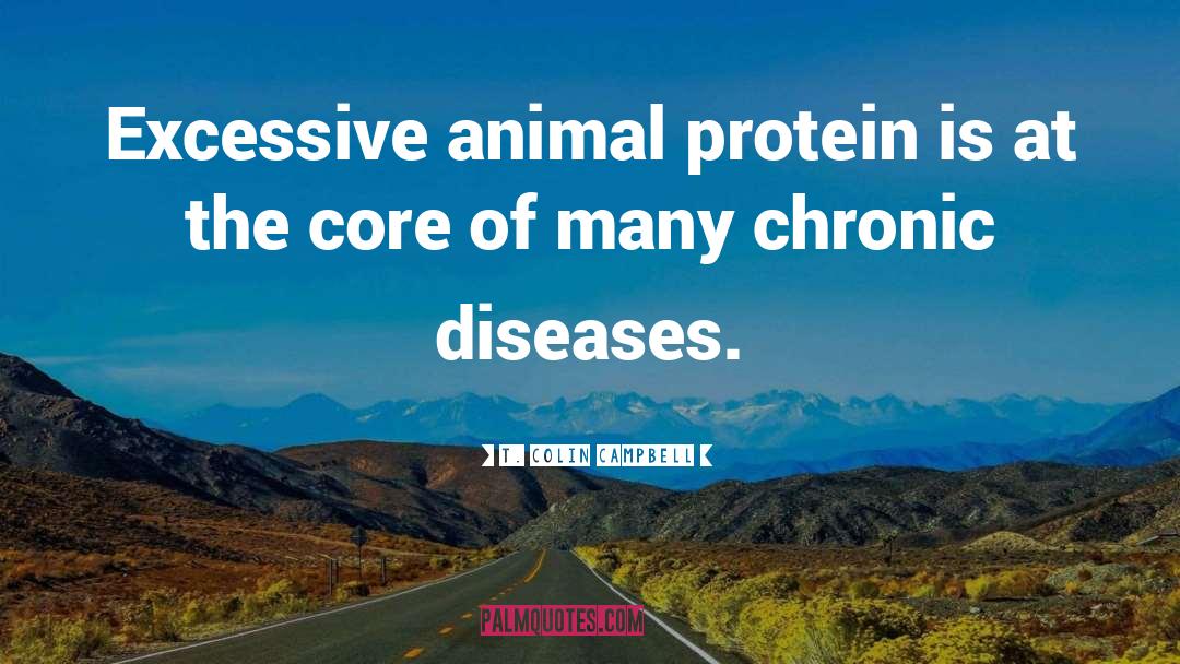 T. Colin Campbell Quotes: Excessive animal protein is at