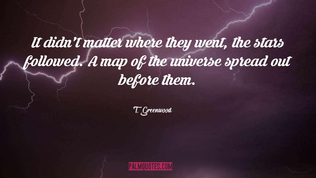 T. Greenwood Quotes: It didn't matter where they