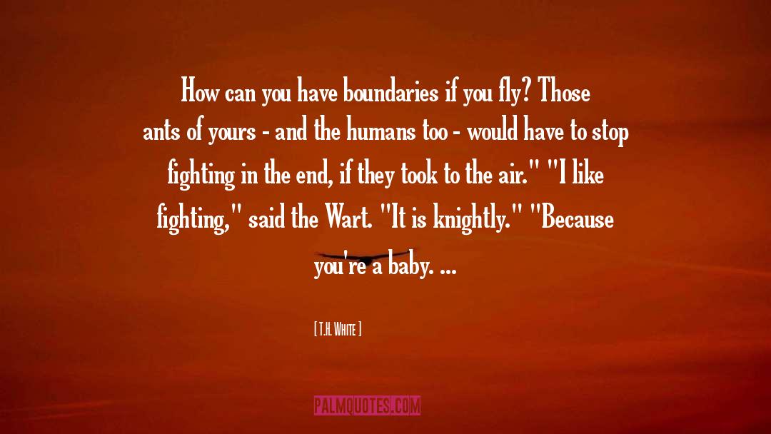 T.H. White Quotes: How can you have boundaries