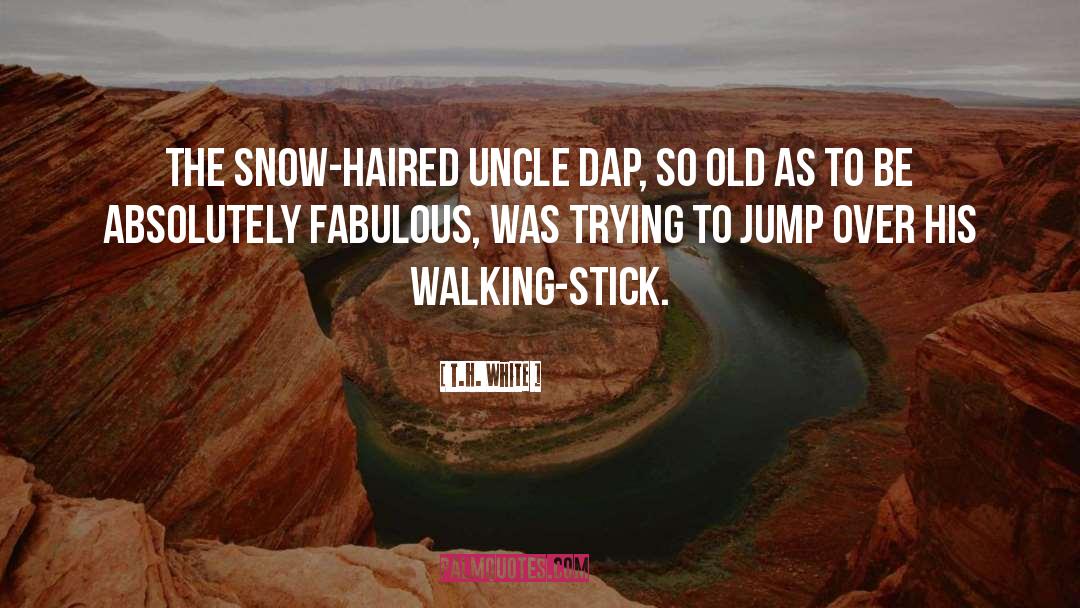 T.H. White Quotes: The snow-haired Uncle Dap, so