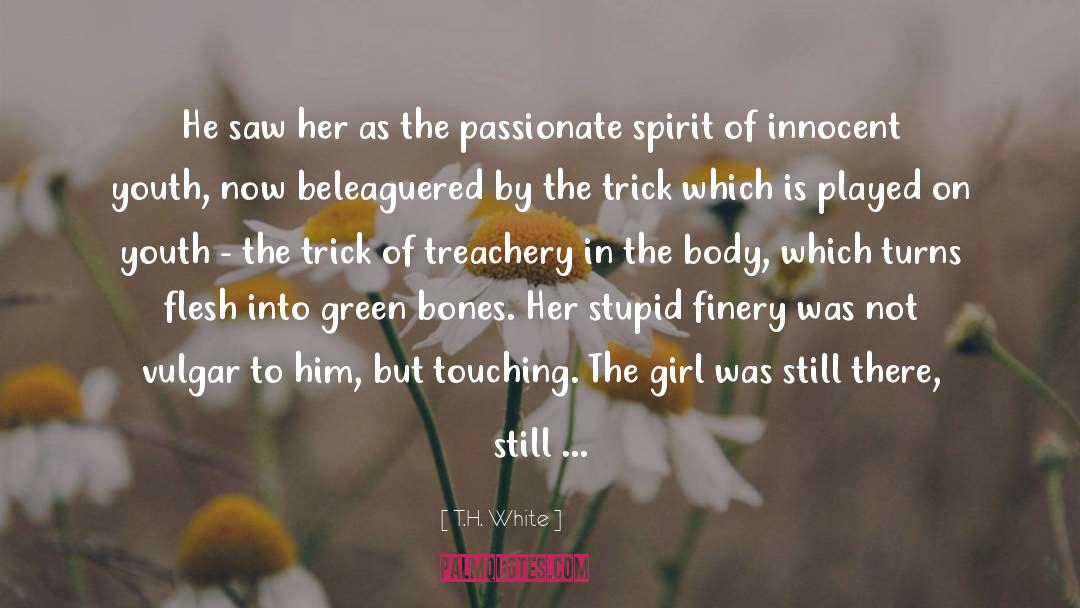 T.H. White Quotes: He saw her as the