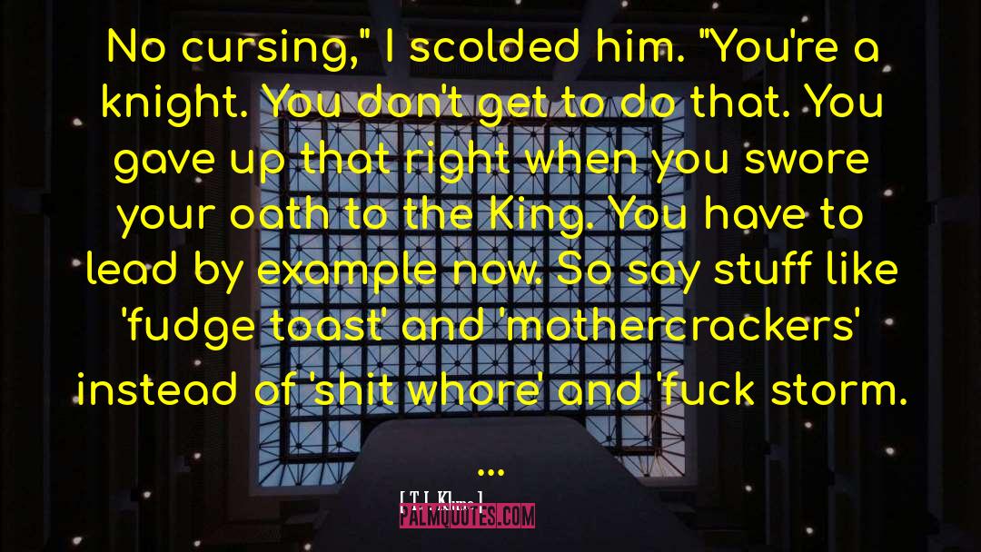 T.J. Klune Quotes: No cursing,