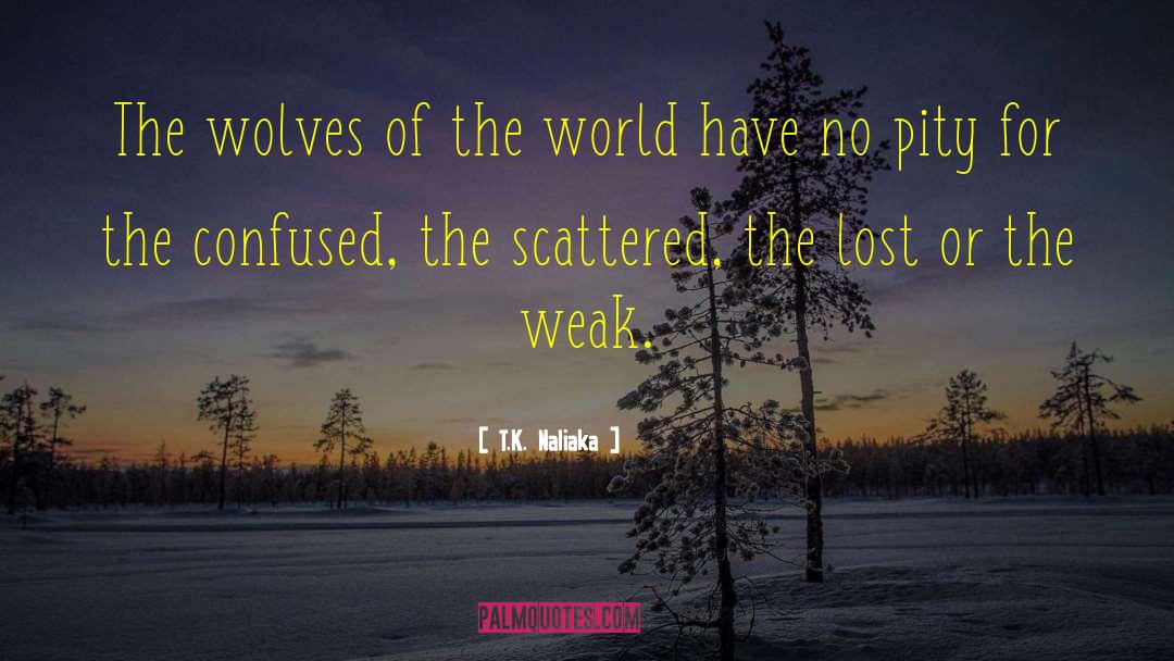 T.K. Naliaka Quotes: The wolves of the world