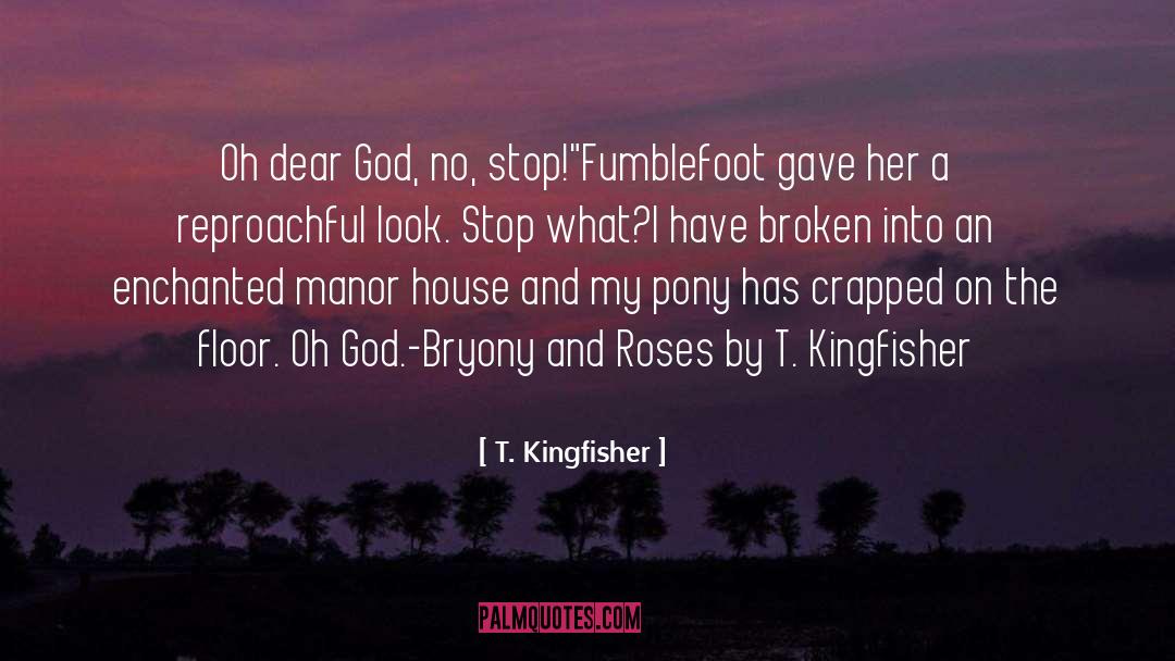 T. Kingfisher Quotes: Oh dear God, no, stop!