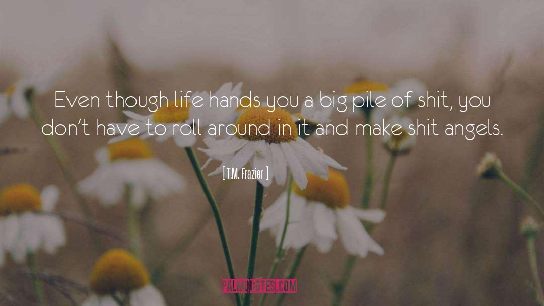 T.M. Frazier Quotes: Even though life hands you