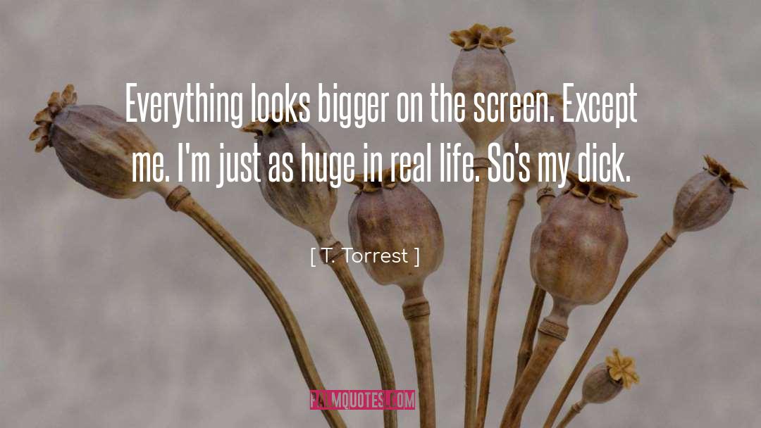 T. Torrest Quotes: Everything looks bigger on the