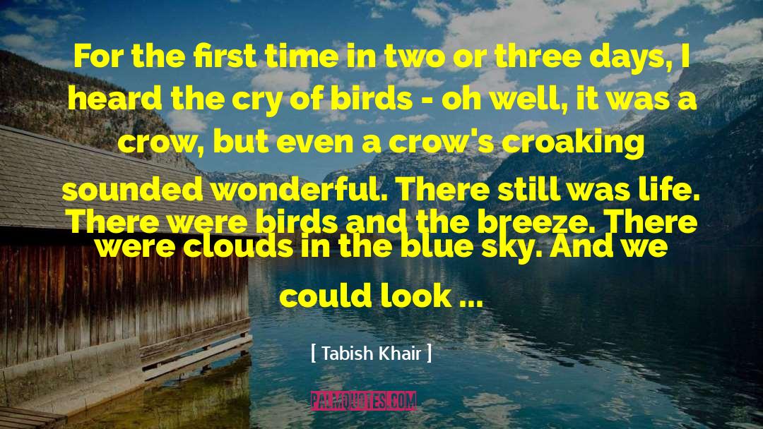 Tabish Khair Quotes: For the first time in