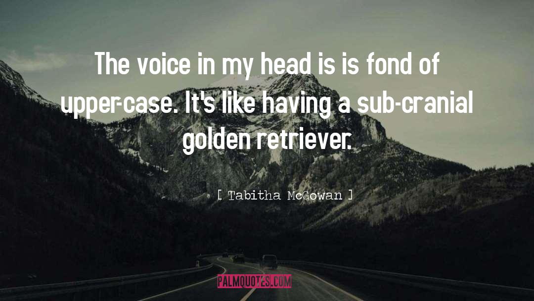 Tabitha McGowan Quotes: The voice in my head