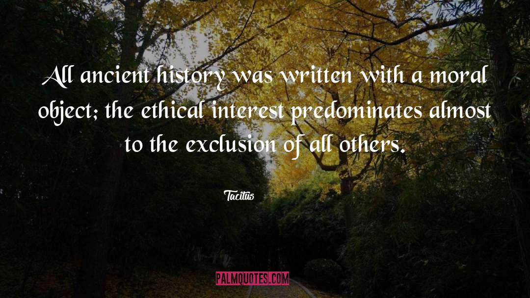 Tacitus Quotes: All ancient history was written