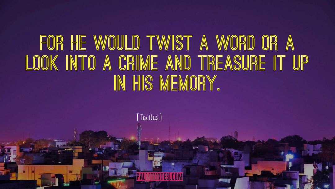 Tacitus Quotes: For he would twist a