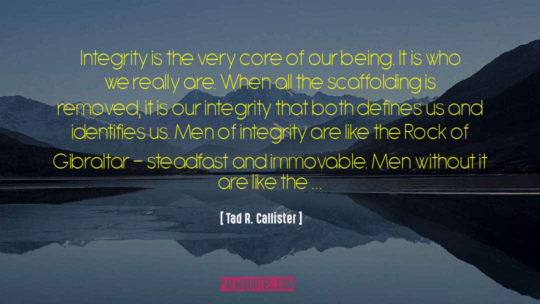 Tad R. Callister Quotes: Integrity is the very core