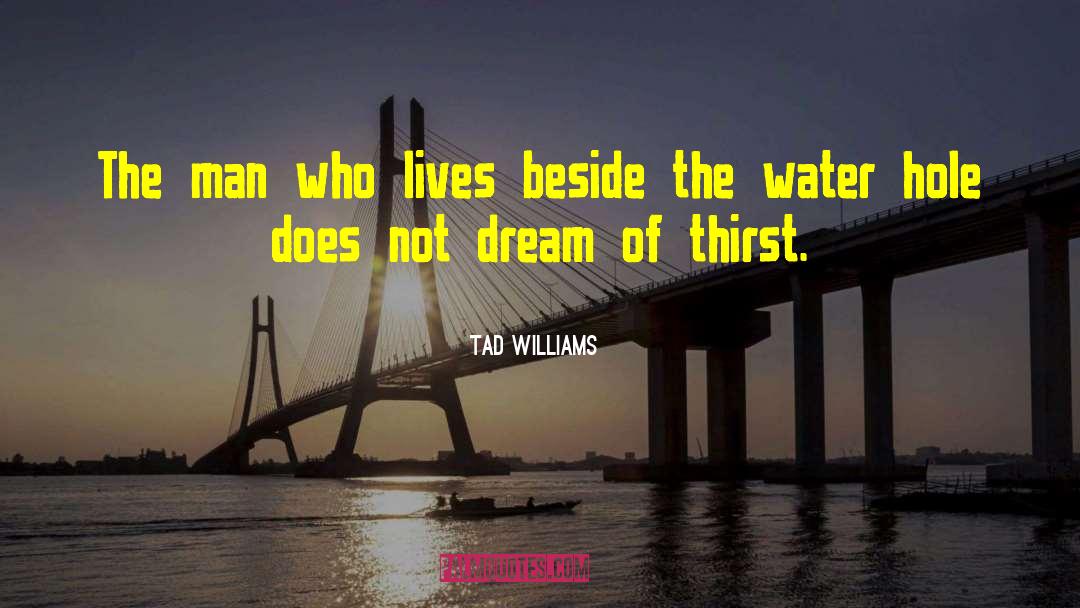 Tad Williams Quotes: The man who lives beside