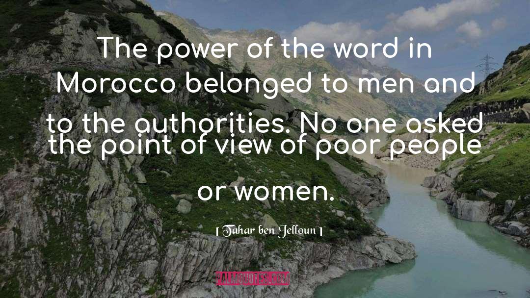 Tahar Ben Jelloun Quotes: The power of the word