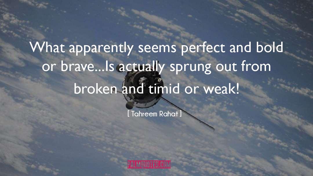 Tahreem Rahat Quotes: What apparently seems perfect and