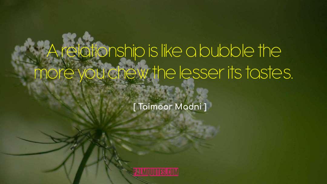 Taimoor Madni Quotes: A relationship is like a