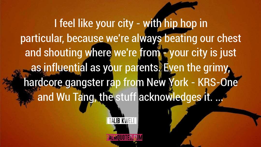 Talib Kweli Quotes: I feel like your city