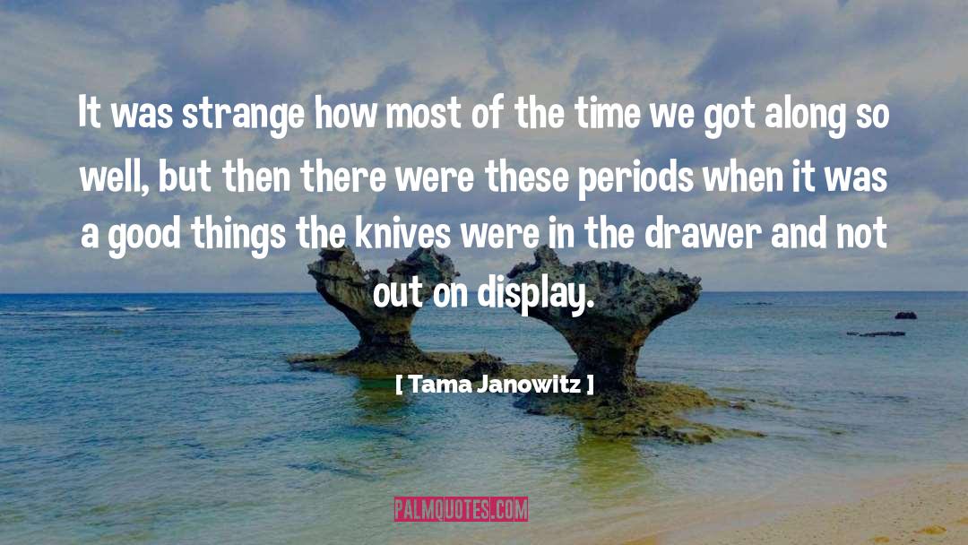 Tama Janowitz Quotes: It was strange how most