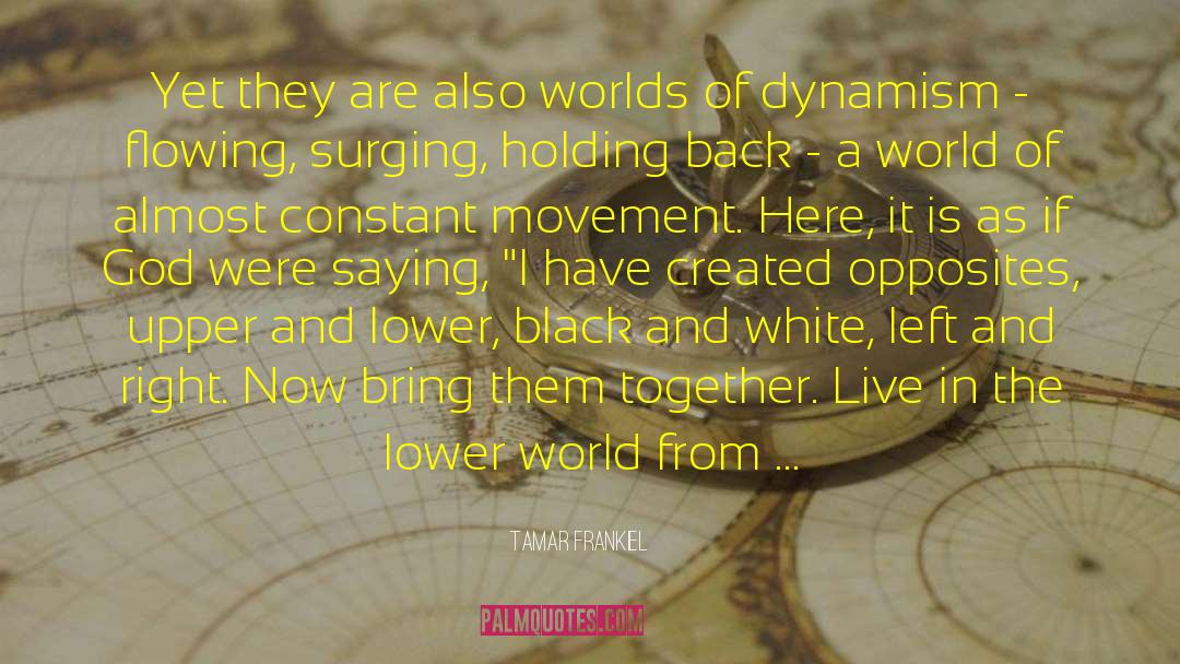 Tamar Frankiel Quotes: Yet they are also worlds