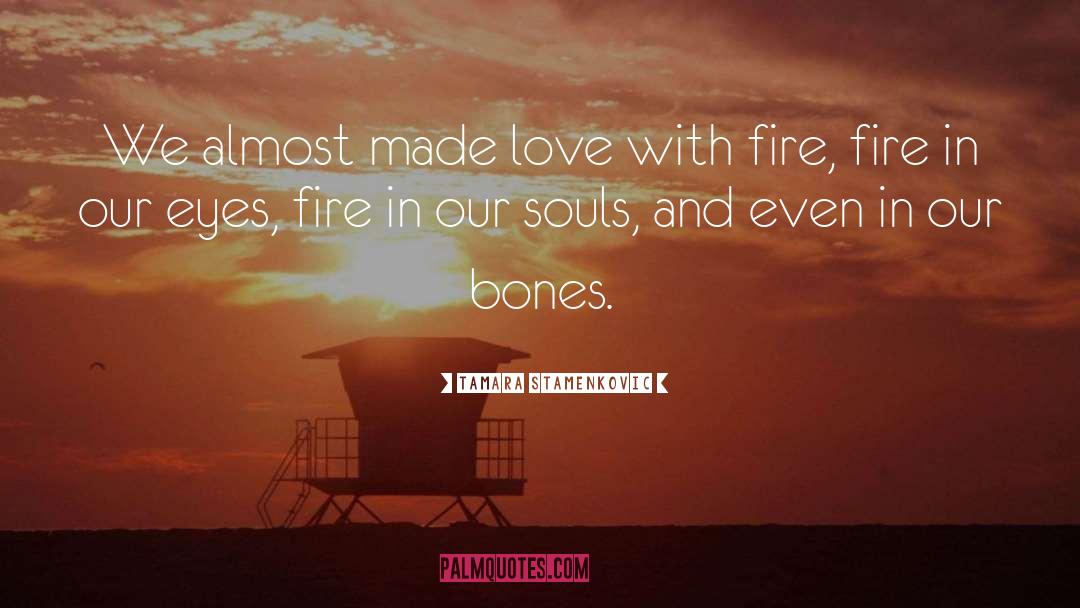 Tamara Stamenkovic Quotes: We almost made love with