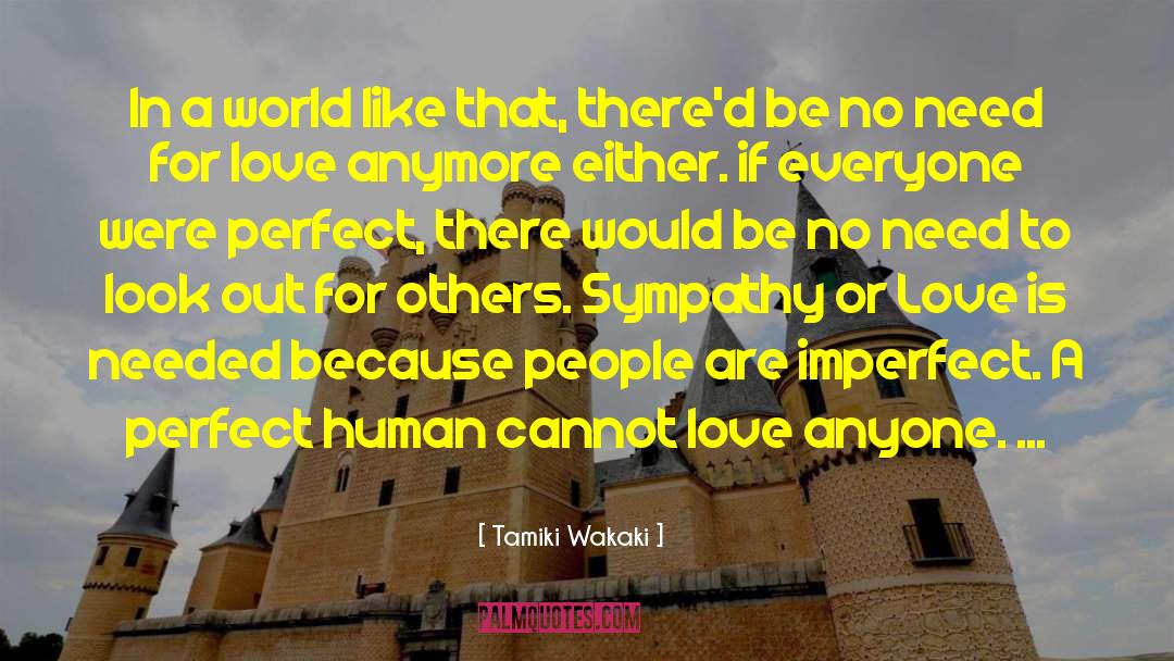 Tamiki Wakaki Quotes: In a world like that,
