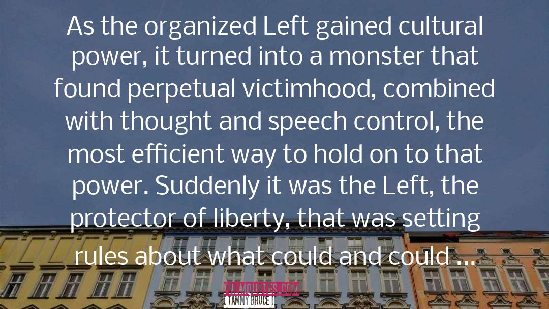 Tammy Bruce Quotes: As the organized Left gained