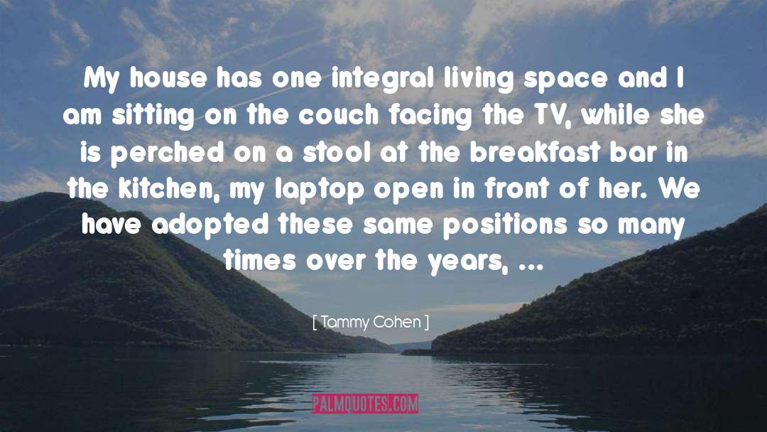 Tammy Cohen Quotes: My house has one integral