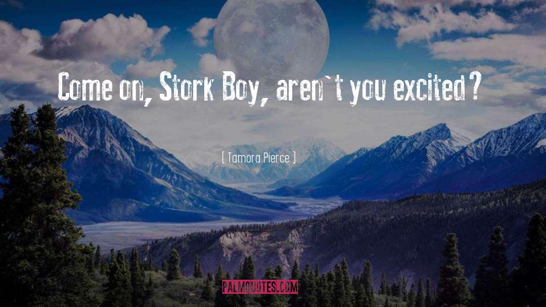 Tamora Pierce Quotes: Come on, Stork Boy, aren't