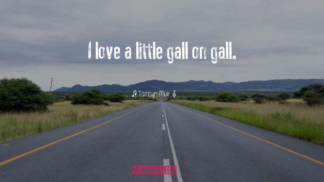 Tamsyn Muir Quotes: I love a little gall