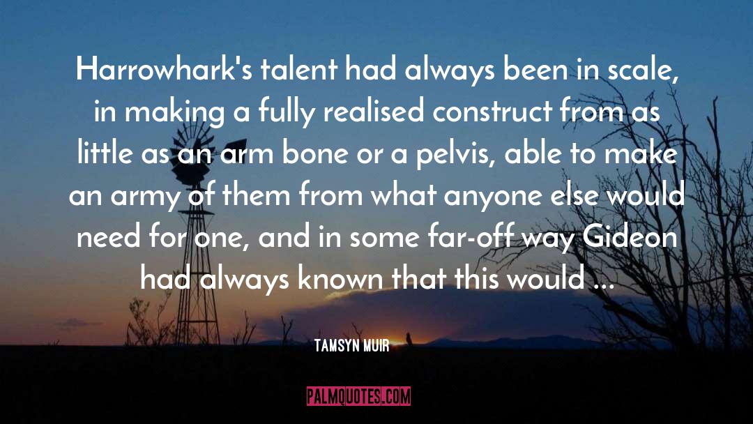 Tamsyn Muir Quotes: Harrowhark's talent had always been