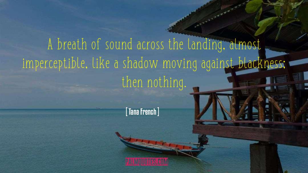 Tana French Quotes: A breath of sound across