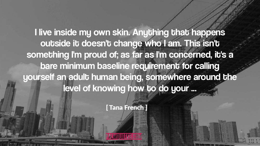 Tana French Quotes: I live inside my own