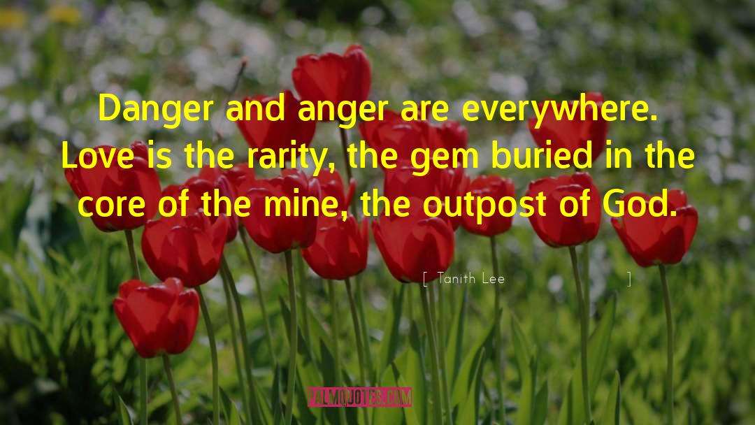 Tanith Lee Quotes: Danger and anger are everywhere.