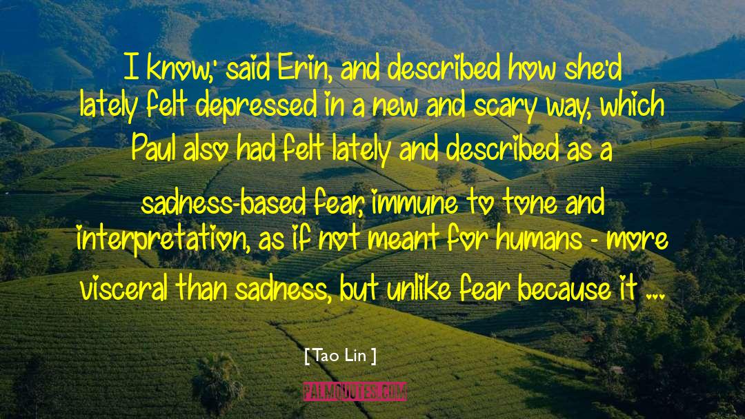 Tao Lin Quotes: I know,' said Erin, and